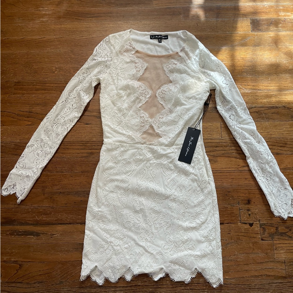 Love and Lemons White Lace Dress